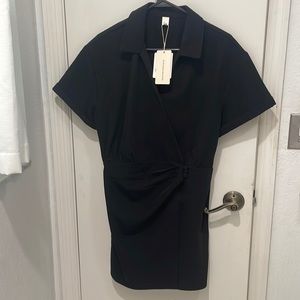 Commense black wrap dress size M